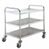 Chariot de service inox 3 plateaux Bast