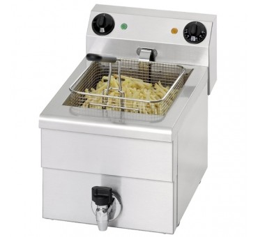 Friteuse électrique professionnelle 10 litres vidange FE Friteuse électrique professionnelle 10 litres vidange FE