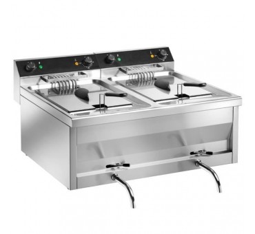 Friteuse électrique professionnelle 2 x 9 litres GASTROLINE Friteuse électrique professionnelle 2 x 9 litres GASTROLINE