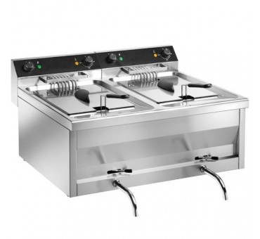 Friteuse électrique professionnelle 2 x 12 litres GASTROLINE Friteuse électrique professionnelle 2 x 12 litres GASTROLINE