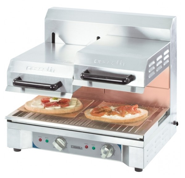 Salamandre Électrique Pro 2 KW – 0-300°C – Compacte Inox Avec Minuterie – Parfaite Pour Griller, Gratiner, Réchauffer En Cuisine Professionnelle