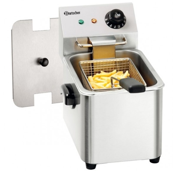 Friteuse électrique Professionnelle 2500W - 6L - Acier Inoxydable - Thermostat Réglable 60-200°C