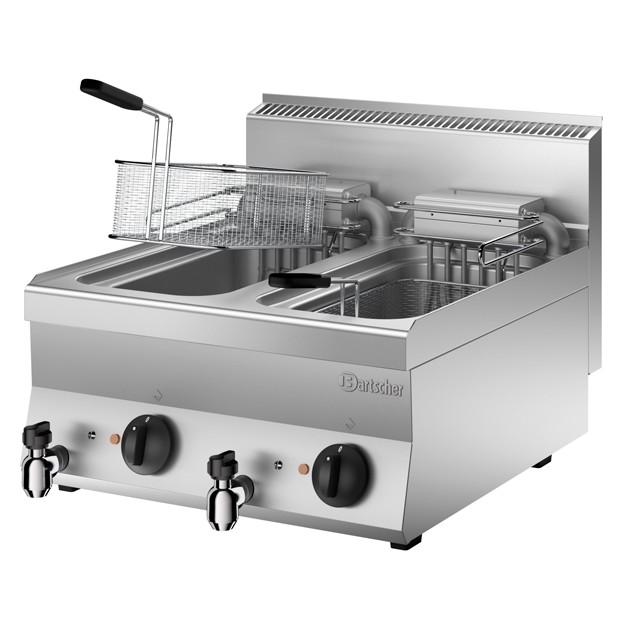 Friteuse électrique professionnelle 2 x 10 litres Bartscher