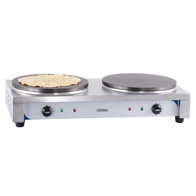 Crêpière électrique professionnelle double 35 cm Casselin