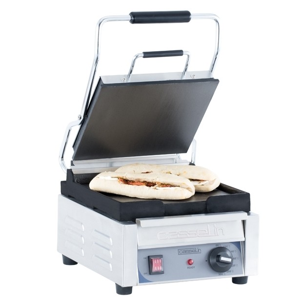 Grill panini électrique professionnel petit Premium Lisse-Lisse Casselin
