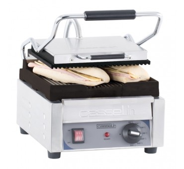 Grill panini électrique professionnel petit Premium Rainurée-Rainurée Casselin Grill panini électrique professionnel petit Premium Rainurée-Rainurée Casselin
