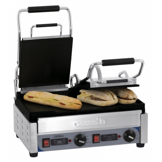 Grill panini électrique professionnel Double Premium Lisse-Lisse Casselin