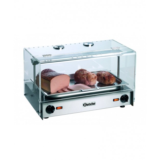 Vitrine chauffante. plexiglas 1/1GN