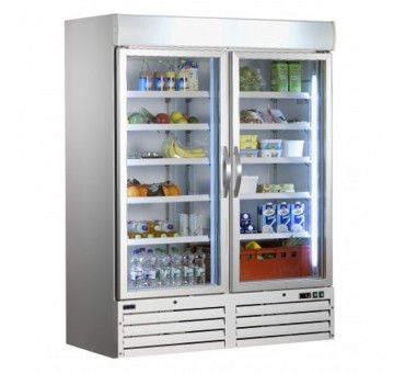 Armoire réfrigérée 2 portes vitrées 1078 litres positive Saro Armoire réfrigérée 2 portes vitrées 1078 litres positive Saro