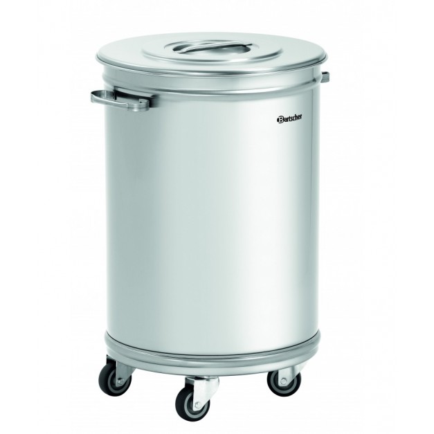 Poubelle inox 56L