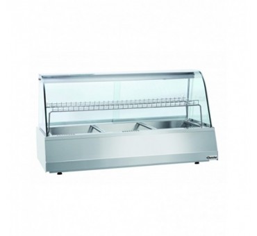 Vitrine chauffante. 3/1GN, verre bombé Vitrine chauffante. 3/1GN, verre bombé