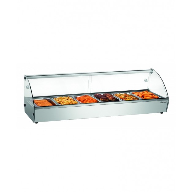 Présentoir chauffant R6 6 x GN 1/3
