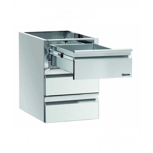 Colonne de tiroirs 3 x GN 1/1 pour table de travaille