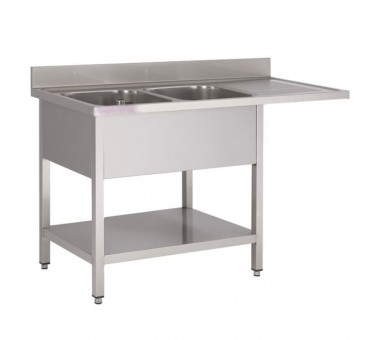 Plonge inox 2 bacs lave-vaiselle 1600 Plonge inox 2 bacs lave-vaiselle 1600