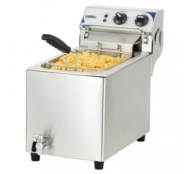 Friteuse électrique professionnelle 10 Litres Triphasé avec vidange Casselin Friteuse électrique professionnelle 10 Litres Triphasé avec vidange Casselin