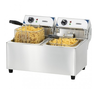 Friteuse électrique professionnelle 2 X 7 Litres Casselin Friteuse électrique professionnelle 2 X 7 Litres Casselin