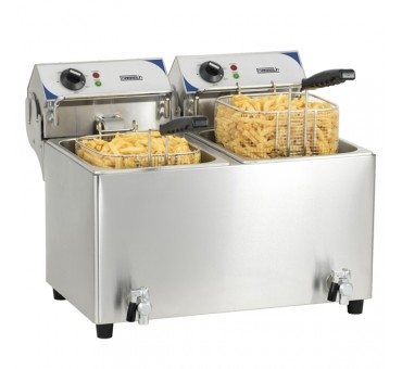 Friteuse électrique 2 X 7 Litres avec vanne de Vidange Casselin Friteuse électrique 2 X 7 Litres avec vanne de Vidange Casselin