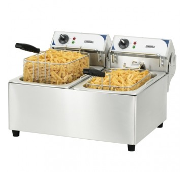 Friteuse électrique professionnelle 2 X 10 Litres Casselin Friteuse électrique professionnelle 2 X 10 Litres Casselin