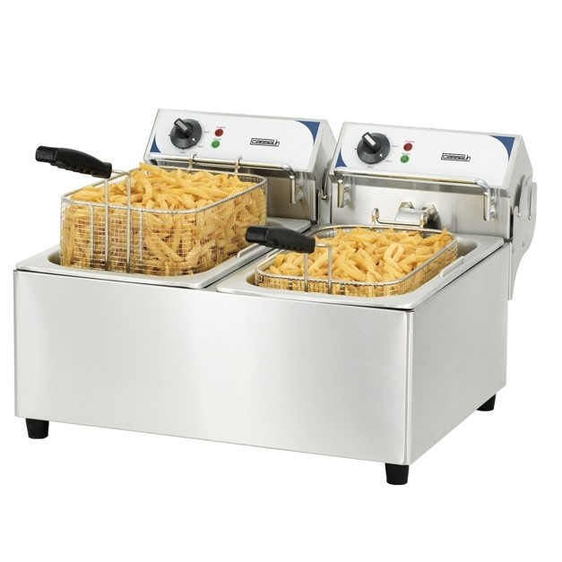 Friteuse électrique professionnelle 2 X 10 Litres Casselin