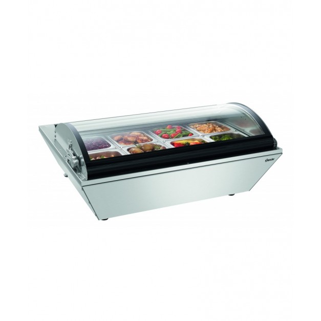 Vitrine chauffante 8x1/6GN-R