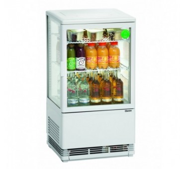 Mini vitrine réfrigérée 58L, blanche Mini vitrine réfrigérée 58L, blanche