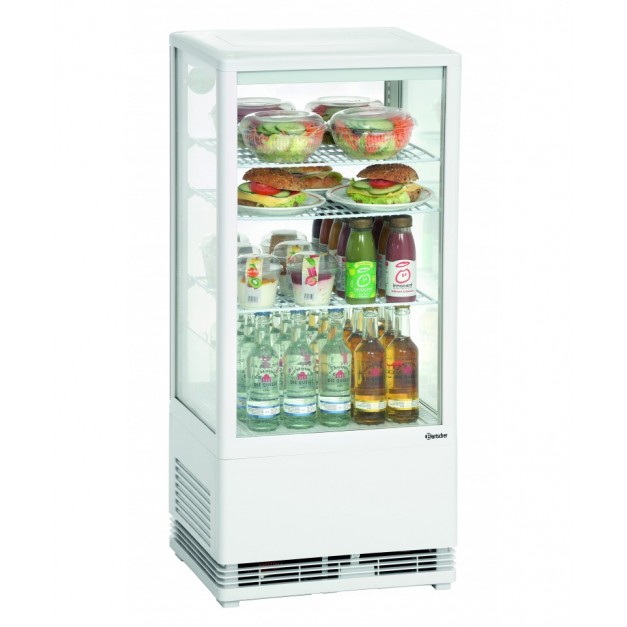 Mini vitrine réfrigérée 78 L, blanche