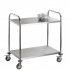 Chariot de service inox 2 plateaux Felix