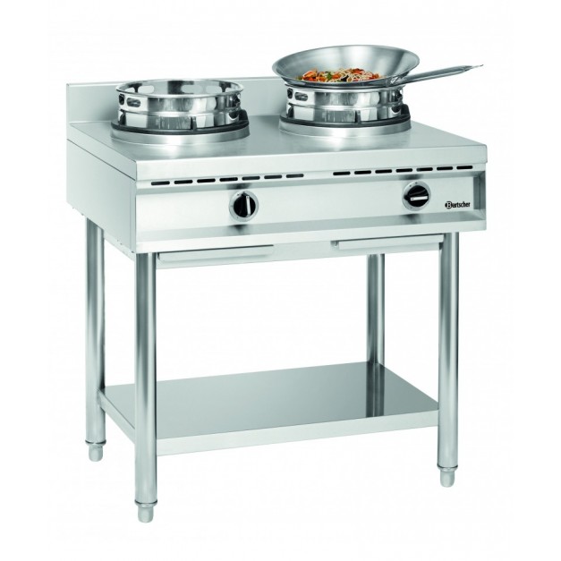 Wok, 2 brûleurs