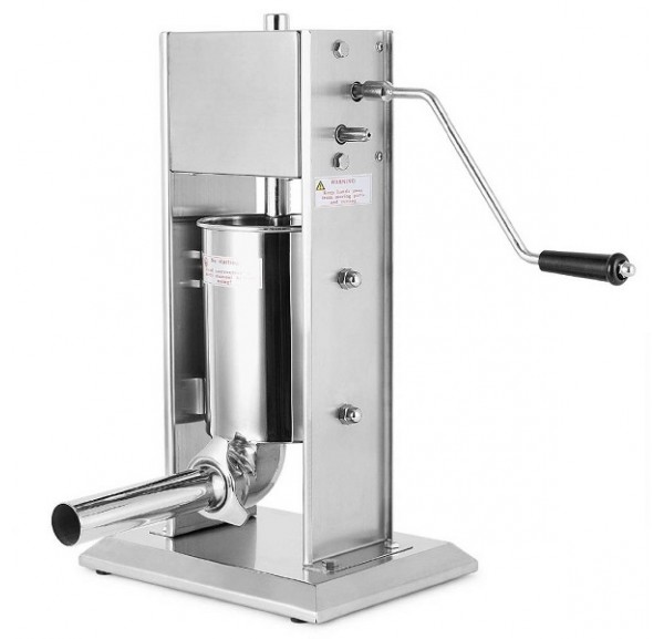 Presse à Saucisses Manuelle Loobiiny 3L – Acier Inoxydable, 4 Tubes De Remplissage, Poignée Ergonomique