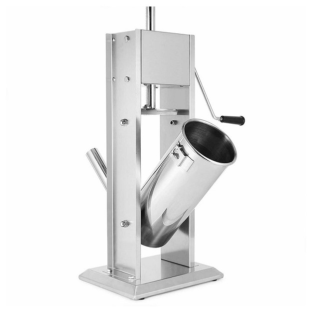 Poussoir à Saucisses Manuel INOX 3L - 3 Tubes + Pince Table - Charcuterie Maison
