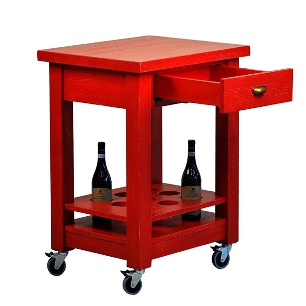 Table Vintage rossa pour Trancheuse Volano Noaw