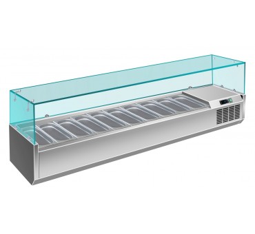 Présentoir saladette Pour 10 x 1/4 GN  VRX 2000/330 Présentoir saladette Pour 10 x 1/4 GN  VRX 2000/330