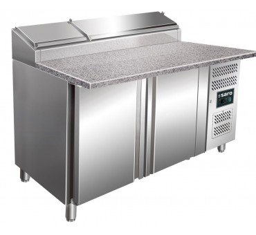 Tour à pizza 2P avec saladette modèle SH 1500 Tour à pizza 2P avec saladette modèle SH 1500