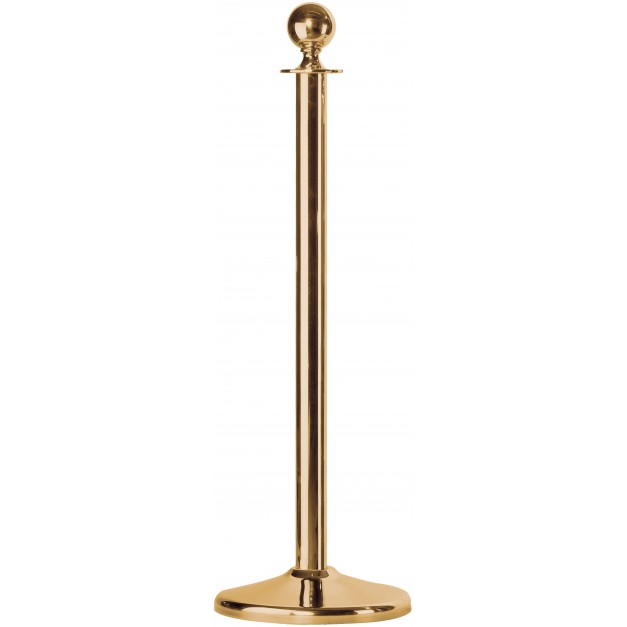 Poteau de file d'attente couleur or