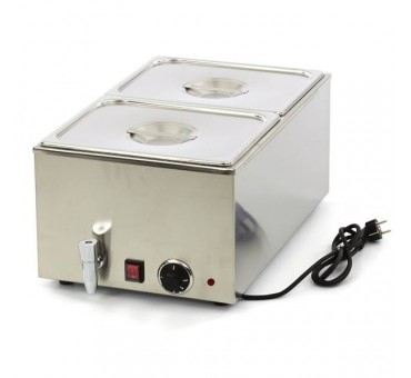 Bain marie inox 2 GN 1/2 150 mm Max complet Bain marie inox 2 GN 1/2 150 mm Max complet