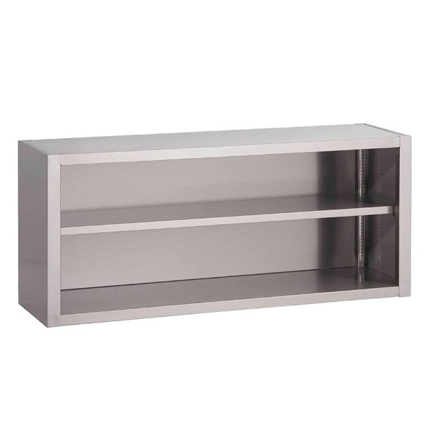 Placard ouvert mural inox Gastro M 1400 x 400 x 600mm