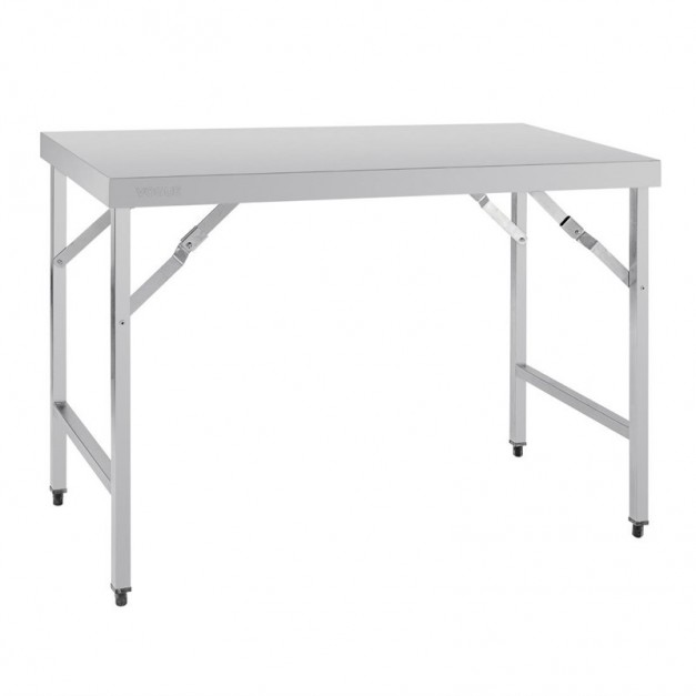 Table pliante Bolero Ø600 mm inox, 1 pied