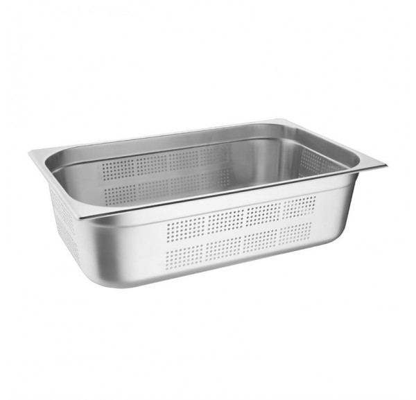 Bacs Gastronorm Inox 1/1 GN - Lot De 6, 53x32.5x10cm, Qualité Alimentaire