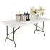 Table pliable au centre Bolero blanche 1829mm