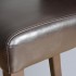 Tabouret de bar haut avec dossier en simili cuir Bolero noir