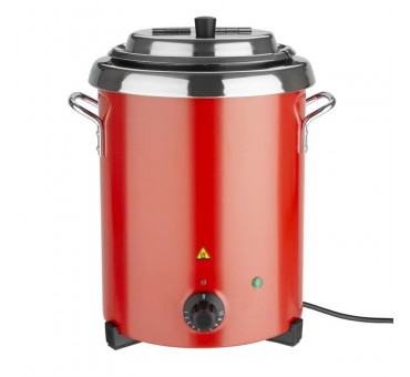 Marmite à soupe électrique rouge avec poignées 5.7 litres Buffalo Marmite à soupe électrique rouge avec poignées 5.7 litres Buffalo
