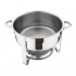 Chafing dish rond inox 7.5 litres complet