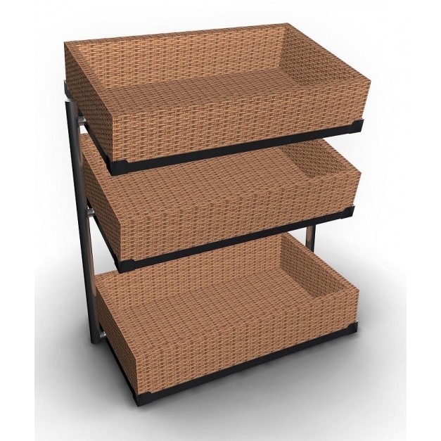 Corbeille à pain étagère 3 Haute Large