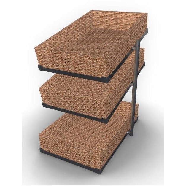 Corbeille à pain 3 étagère Haute étroite