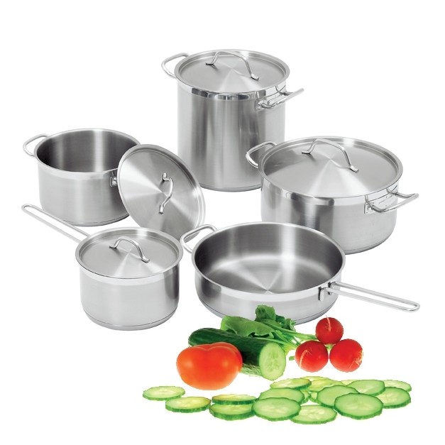 Set de 9 casseroles Bartscher en inox 18/10