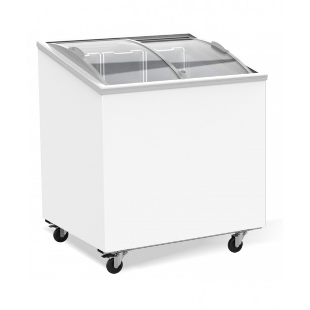 Congélateur bahut couvercle en verre 198 l