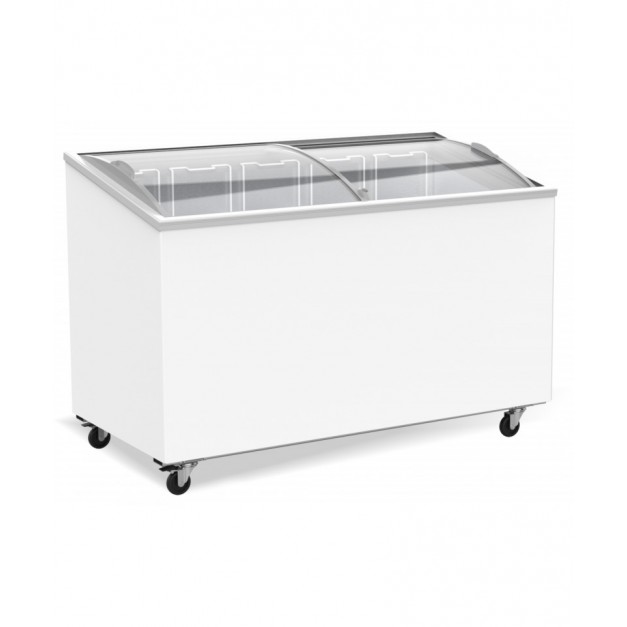 Congélateur bahut couvercle en verre 397 l