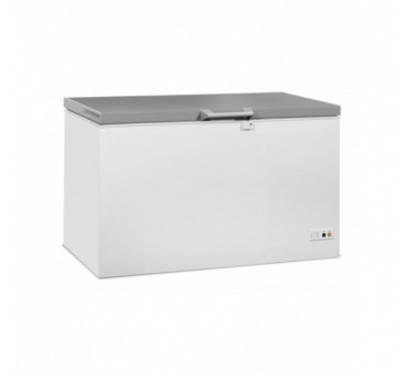 Congélateur bahut couvercle en inox 407 litres Congélateur bahut couvercle en inox 407 litres