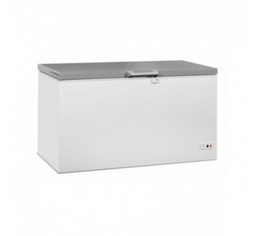 Congélateur bahut couvercle en inox 469 litres Congélateur bahut couvercle en inox 469 litres