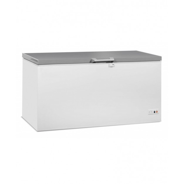 Congélateur bahut couvercle en inox 572 litres